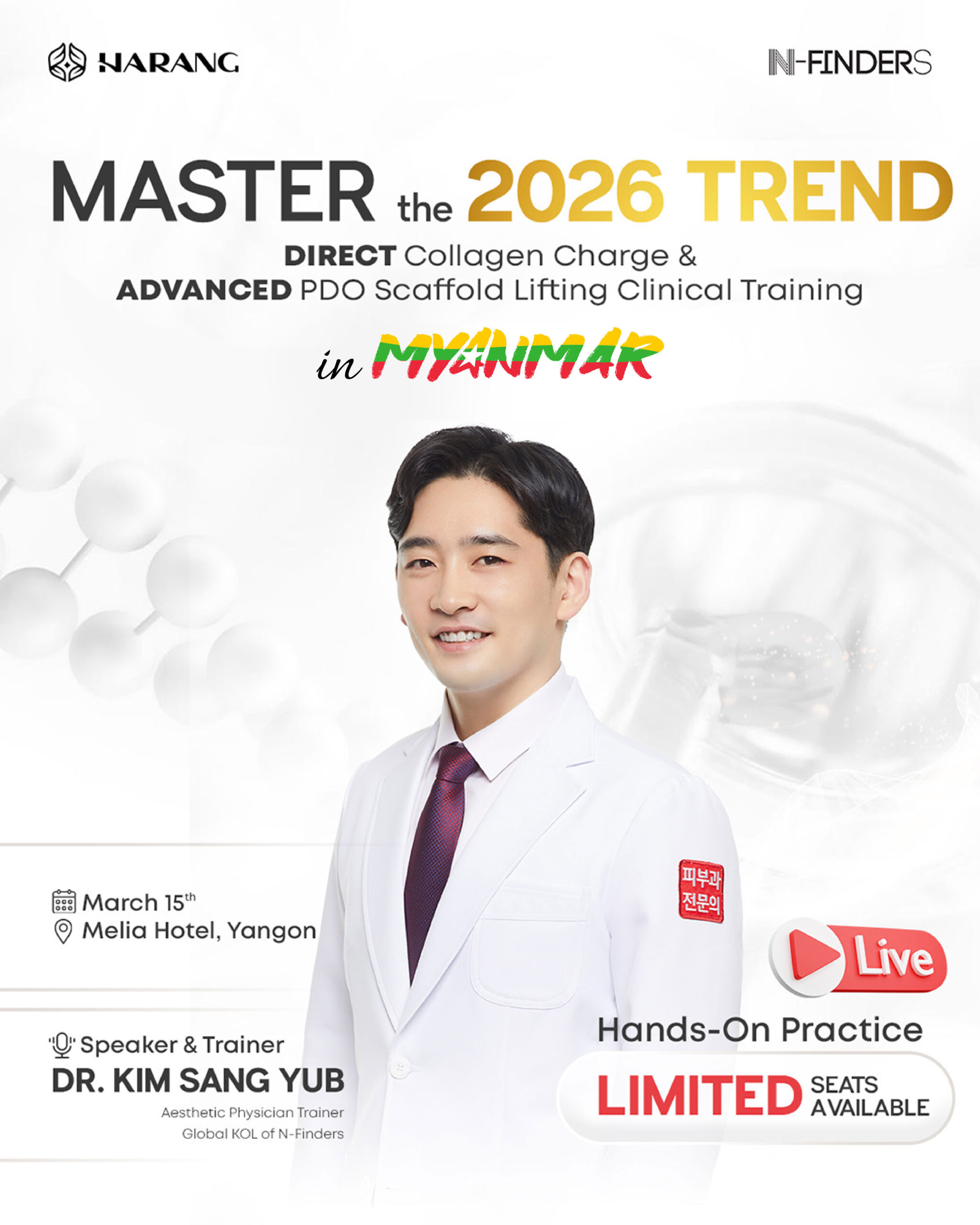 MASTER the 2026 Trend – Direct Collagen Charge & Advanced PDO Scaffold Lifting Clinical Training
