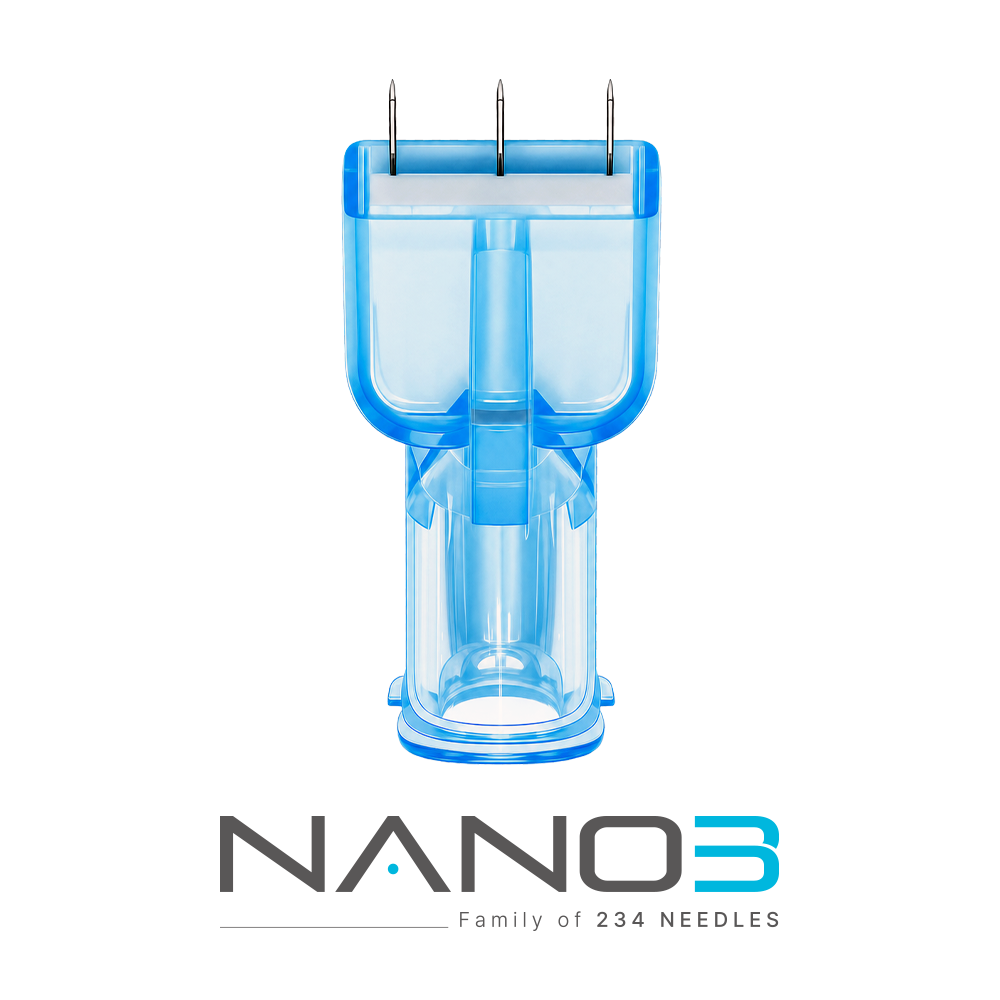 Nano 3 - 34G 1.5mm 3 pin needle 10EA